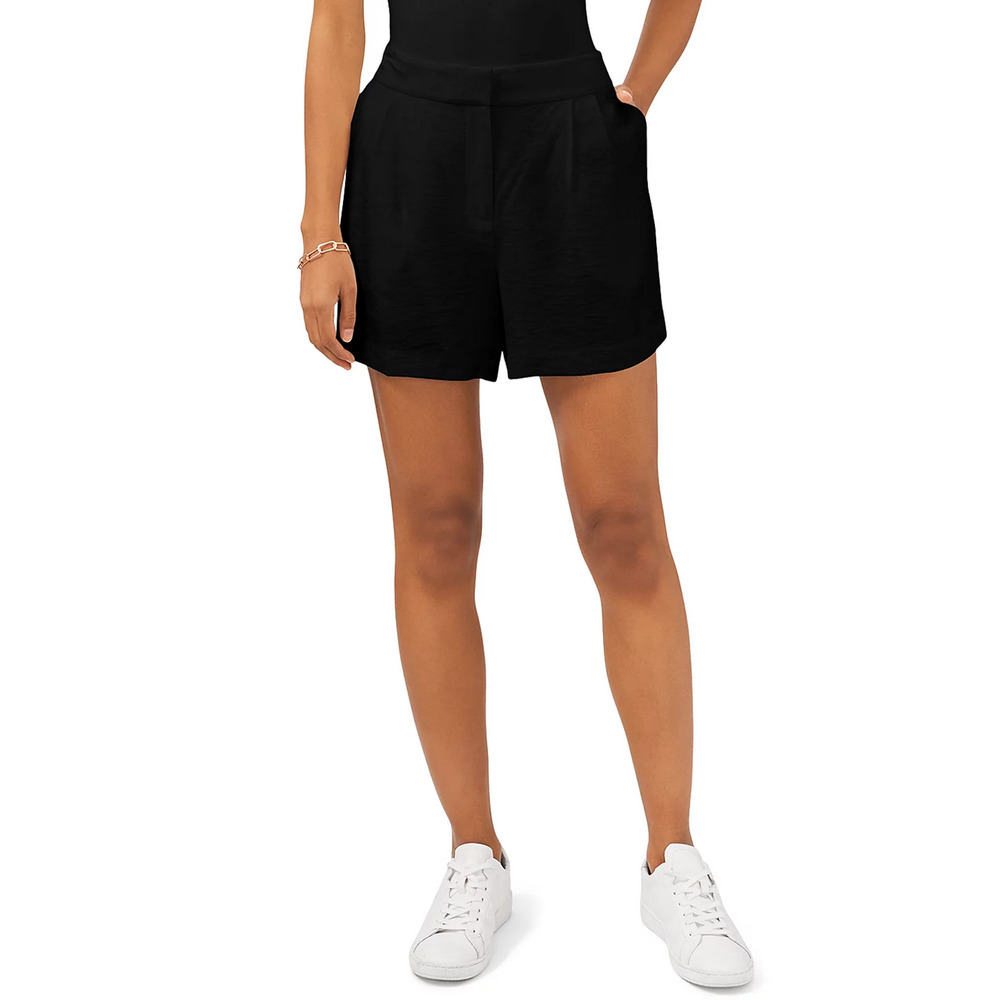 Vince Camuto Women Rumple Twill Shorts Black Size 2
